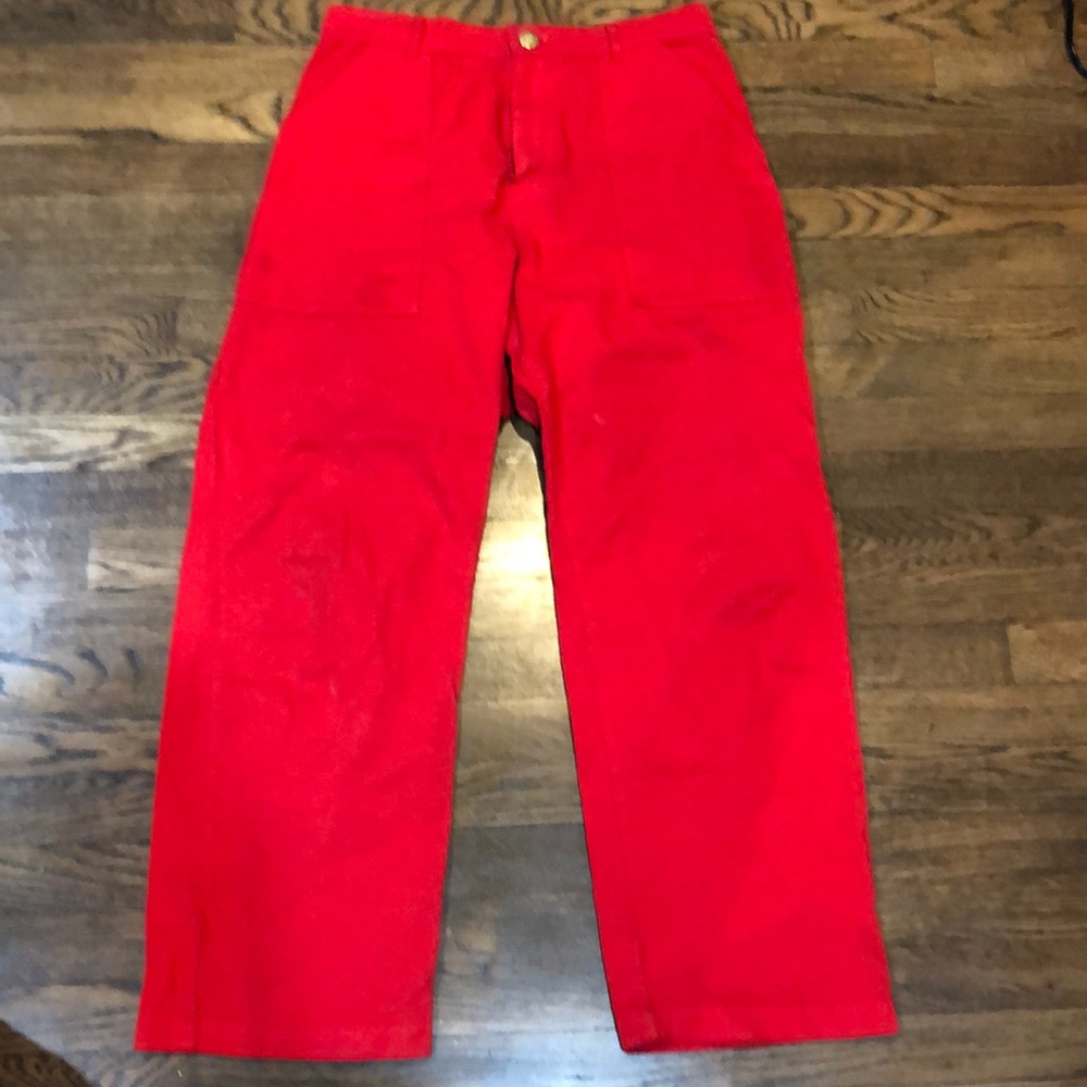 Big bud press red work pants